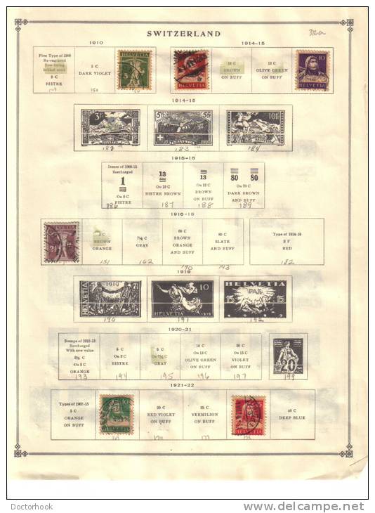 SWITZERLAND    Collection Of  Mounted Mint And Used As Per Scan. (4 SCANS) - Collections