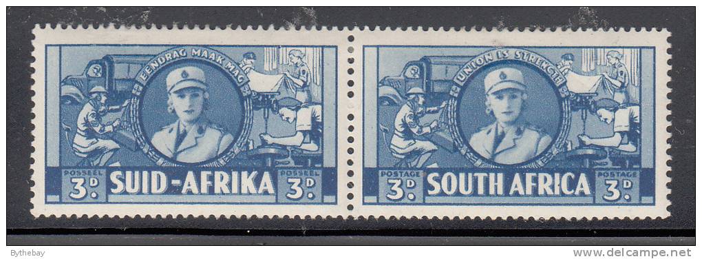 South Africa MH Scott #85 Horizontal Pair 3p Women´s Services - Unused Stamps