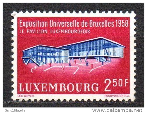 1958 - LUSSEMBURGO / LUXEMBOURG - EXPO DI BRUXELLES. MLH - Nuovi