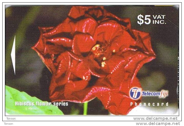 Fiji, FIJ-152, $5, Hibiscus Flowers, .Fiji Hybrid 2, 28FJC - Fidji