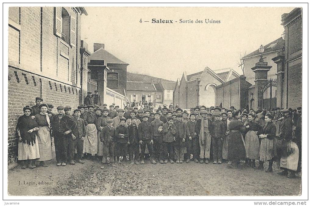 80 SALEUX - SORTIE DES USINES 1915 - Autres & Non Classés