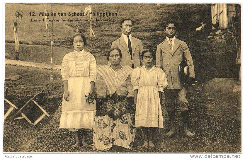 Missiën Van Scheut - Philippijnen - Eene I Fugaosche Familie Na De Bekeering - Philippinen