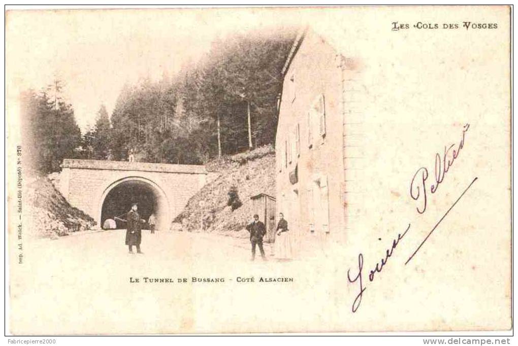 CPA 88 (Vosges) Le Tunnel De Bussang - Côté Alsacien, Précurseur, Belle Animation - Col De Bussang
