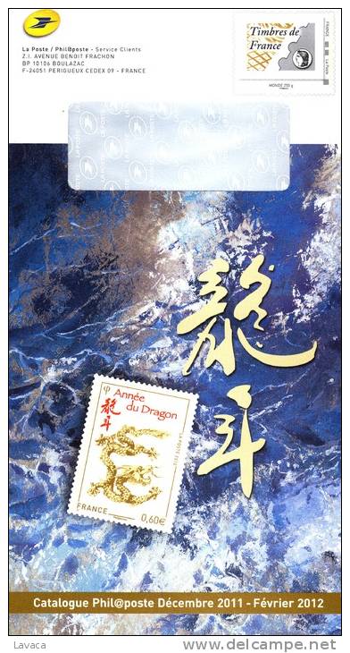 Enveloppe Entier Postale De Service De FRANCE - 2012 Année Du Dragon / Céres - Astrologie