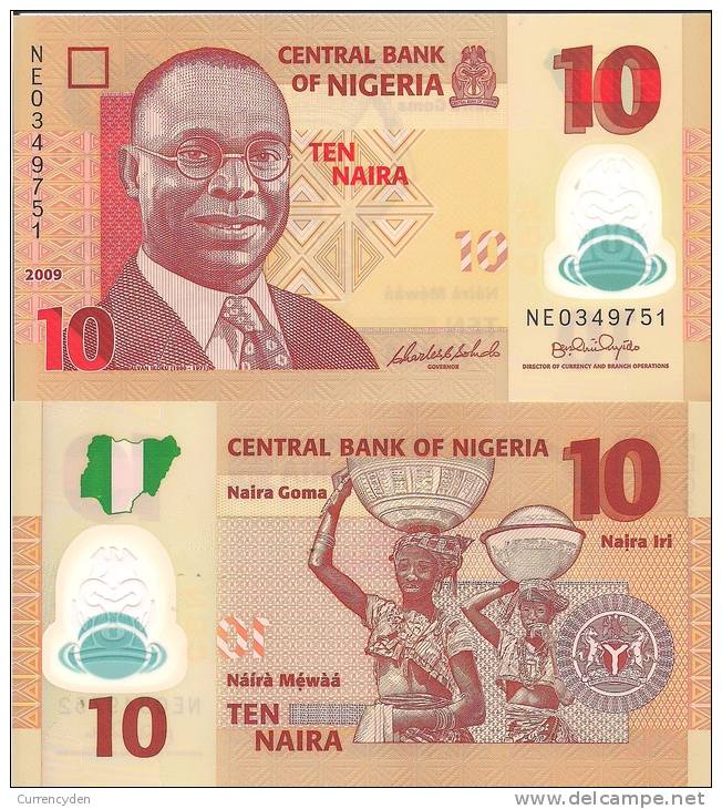 Nigeria P-33d 10 Naira, Educator Alvan Ikoku / Women W/ Jugs On Heads  POLYMER - Nigeria