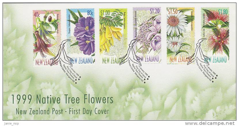 New Zealand 1999 Native Tree Flowers FDC - FDC