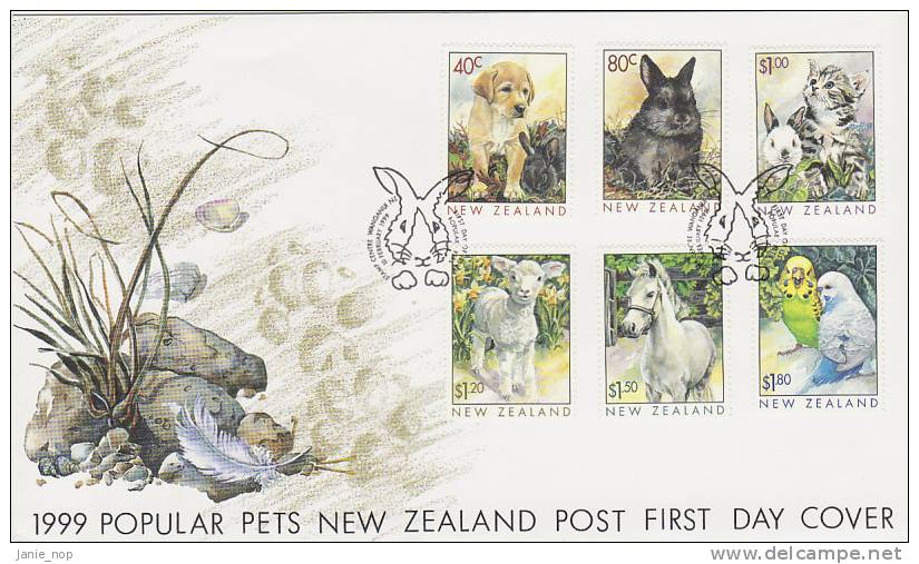 New Zealand 1999 Popular Pets FDC - FDC