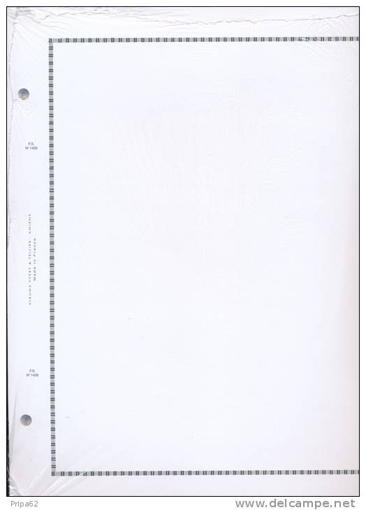 50 Feuilles FS Blanches Impression Liseré Noir Ref 1426 - Blank Pages
