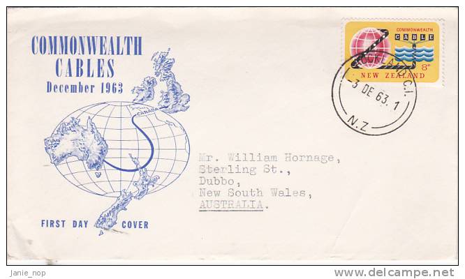 New Zealand 1963 Commonwealth Cables FDC - FDC