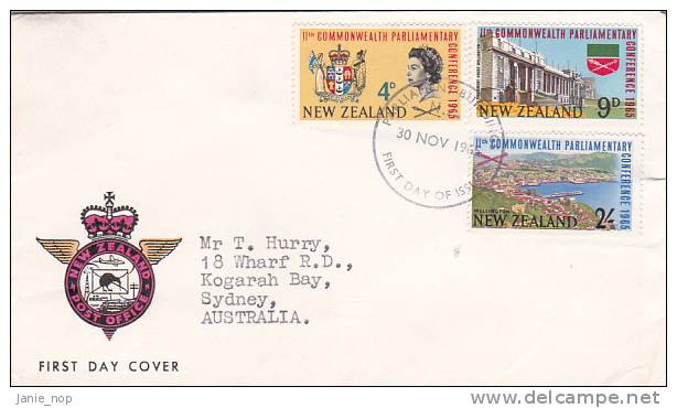 New Zealand 1965 Commonwealth Parliamentary Conference  FDC - FDC