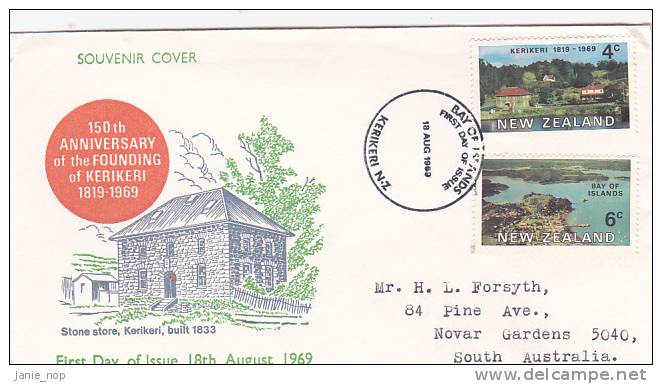 New Zealand 1969 Bay Of  Island FDC - FDC