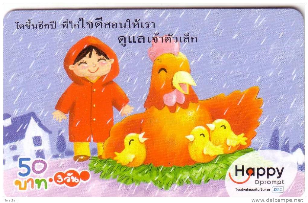 THAILANDE POULE POUSSINS HEN CHICK UT - Gallinacés & Faisans