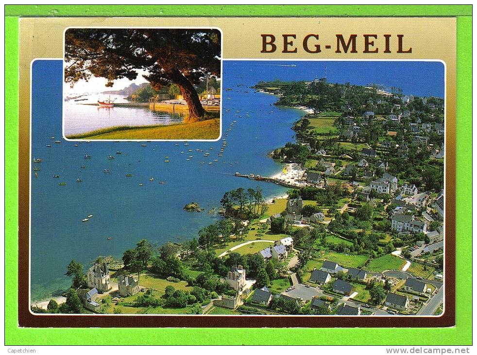BEG-MEIL / VUE AERIENNE  / Carte écrite En 1989 - Beg Meil