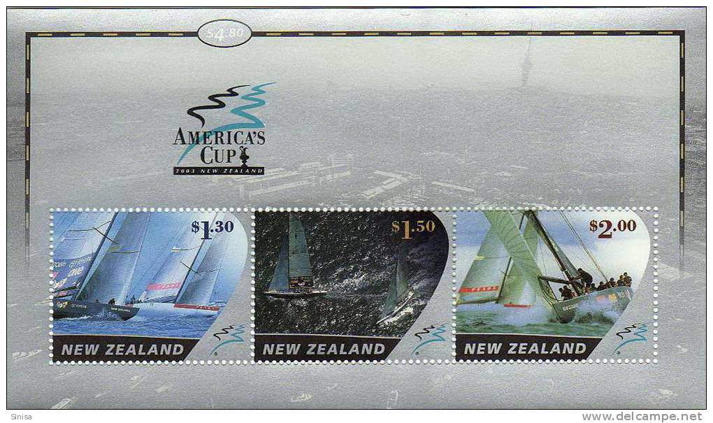 New Zealand / America`s Cup - Unused Stamps