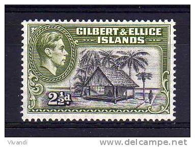 Gilbert & Ellice Islands - 1943 - 2½d Definitive - MH - Gilbert & Ellice Islands (...-1979)