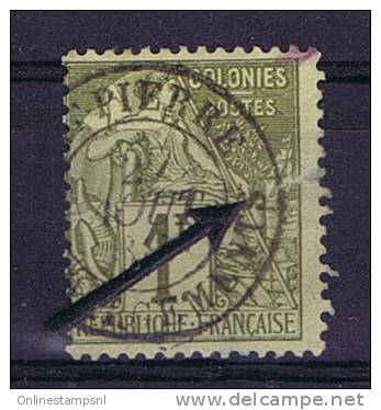 Colonies Francaises: Yv 59  ST PIERRE CHARGEMENT Martinique, Petite Déchirure, Small Tear At Arrow Point - Alphee Dubois