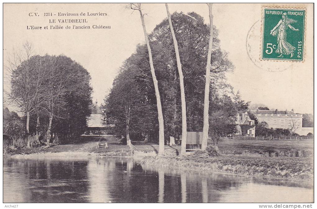 CPA - 27 - LE VAUDREUIL - L'eure Et L'allée De L'ancien Château - 1214 - Le Vaudreuil