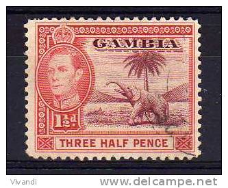 Gambia - 1938 - 1½d Definitive - Used - Gambia (...-1964)