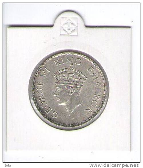 INDIA   -   BRITISH     1 RUPEE   1940   GEORGE VI   Silver Coin - Inde