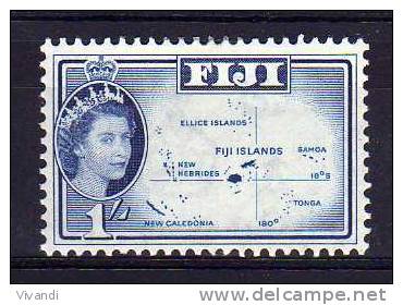 Fiji - 1961 - 1 Shilling Definitive (Watermark Multiple Script CA) - MH - Fiji (...-1970)
