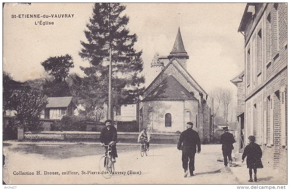 CPA - 27 - SAINT ETIENNE DU VAUVRAY - L'église - Saint-Aubin-d'Ecrosville