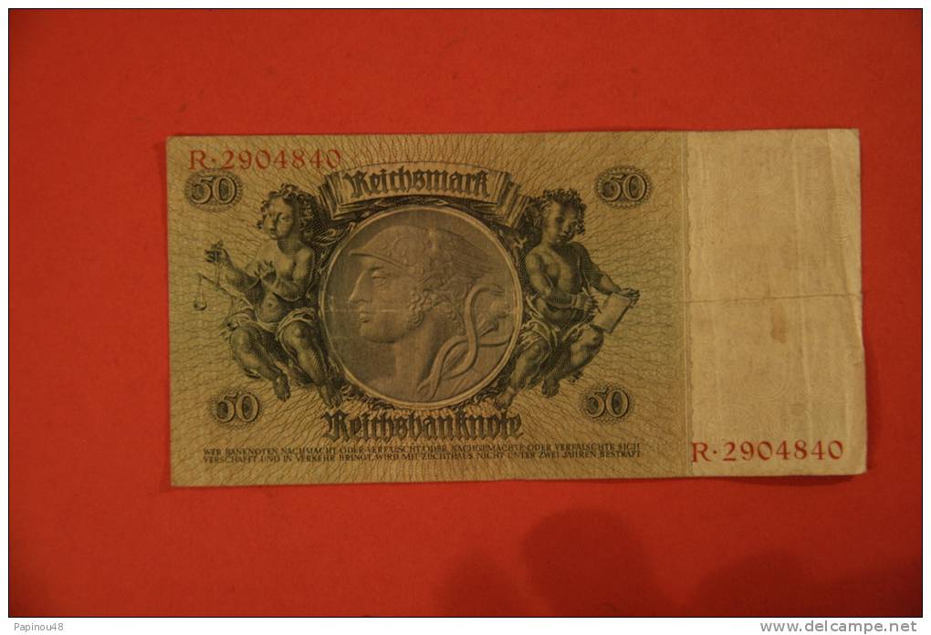 Billet De 50 Reichsmark 1933 - 10 Mark