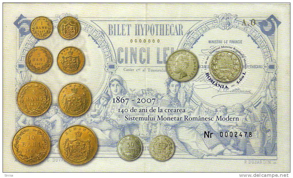 Romania / S/S / Modern Monetary System Of Romania - Gebraucht