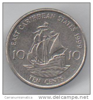 EAST CARIBBEAN STATES 10 CENTS 1999 - Caraibi Orientali (Stati Dei)