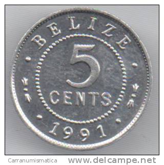 BELIZE 5 CENTS 1991 - Belize