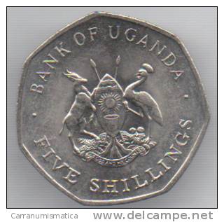 UGANDA 5 SHILLINGS 1987 - Uganda