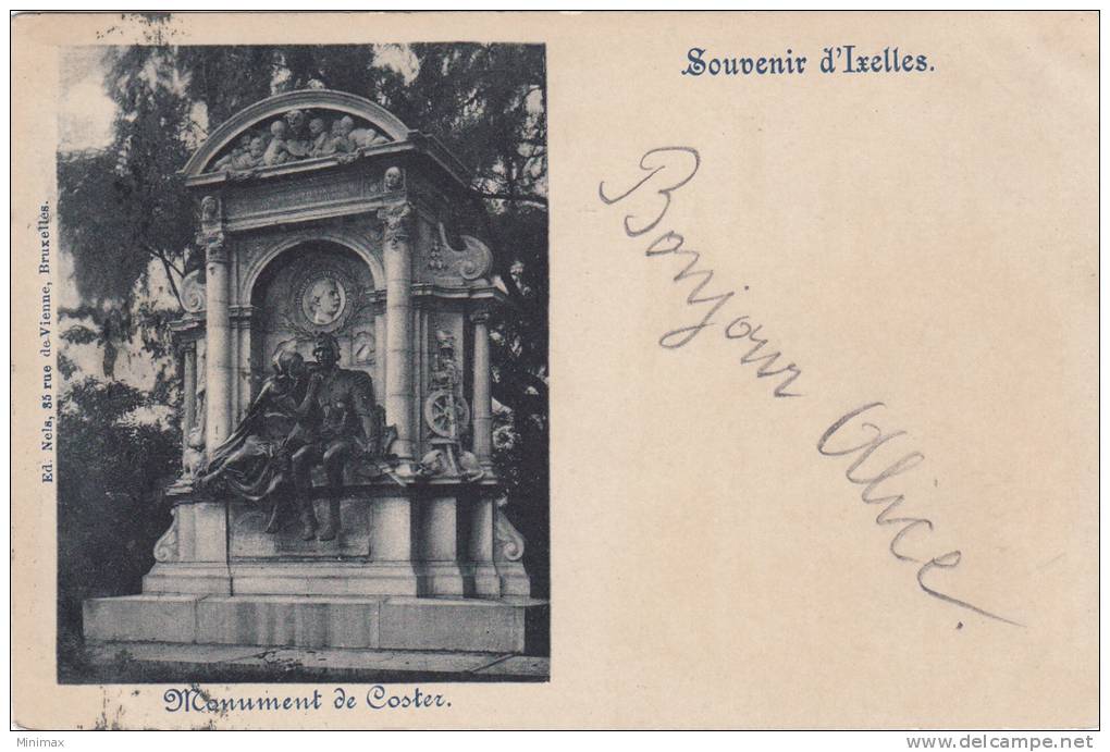 Souvenir D'Ixelles - Monument De Coster, 1899, Nels - Ixelles - Elsene