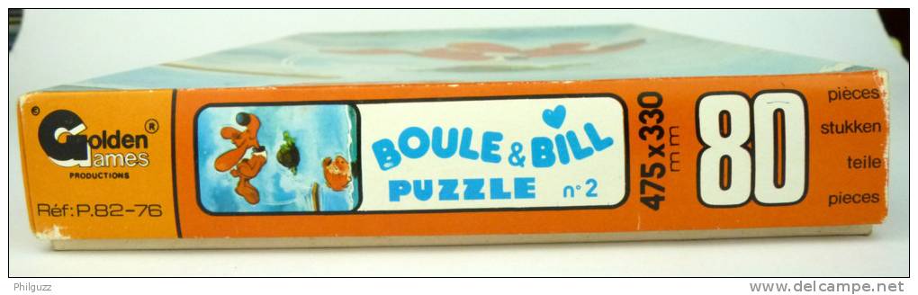 RARE Ancien Puzzle Allemand Boule Et Bill N°2- Roba - Golden Games - Complet - Puzzels