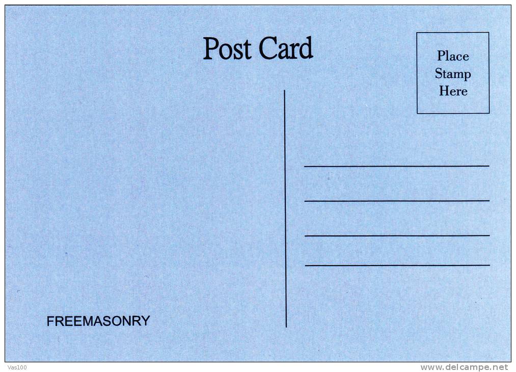 *** FRANC-MACONNERIE // FREEMASONERY ,UNUSED POST CARD. - Philosophy