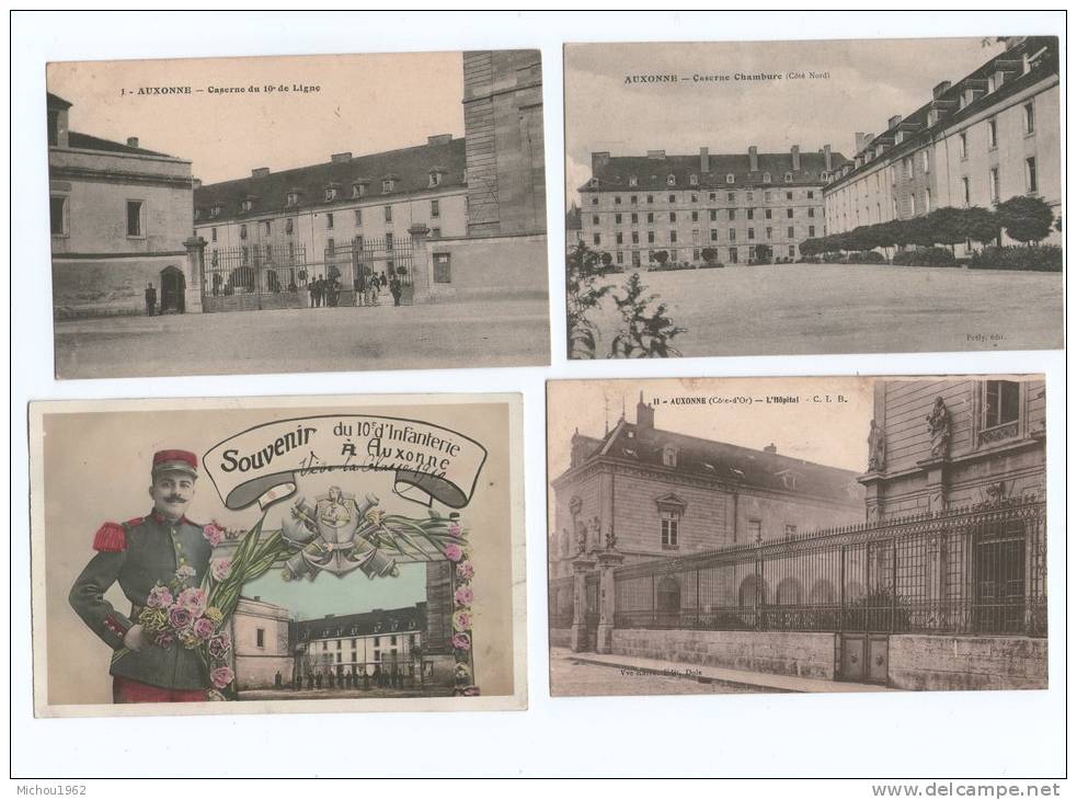 4 Cartes Postasle  D ' AUXONNE - Auxonne