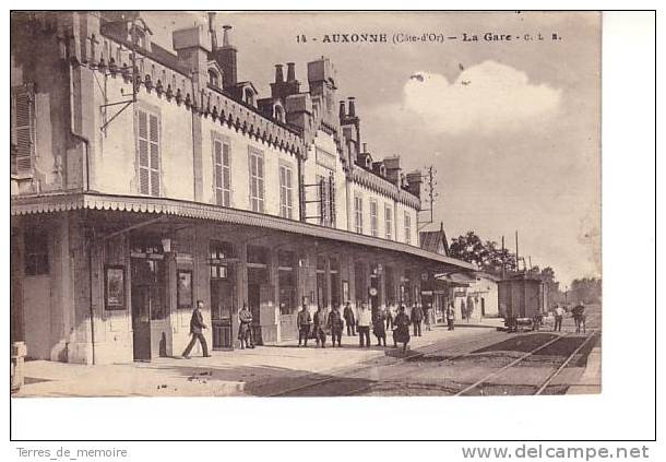 Auxonne : La Gare (Phototypie Artistique De L'est, C. Lardier, Besançon, CLB N°14) - Auxonne