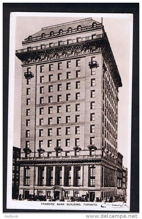 RB 916 - 1911 Real Photo Postcard - Traders Bank Building - Toronto Ontario Canada - 2c Rate To Essex UK - Toronto