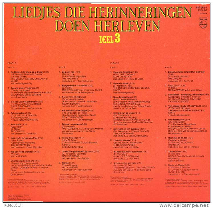 * 2LP *  LIEDJES DIE HERINNERINGEN DOEN HERLEVEN Deel 3 - DIVERSE ARTIESTEN - Andere - Nederlandstalig