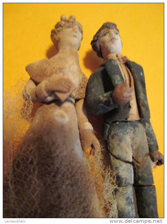Figurine De Mariés De Piéce Montée/mi 19éme Siécle       MOD25 - Sonstige & Ohne Zuordnung