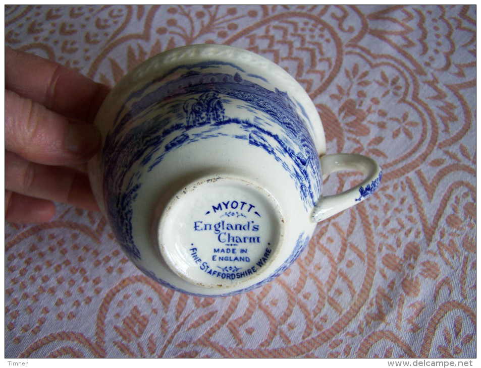 NON ASSORTI - SOUCOUPE MELODY MYOTT FINE IRONSTONE FAÏENCE + 1 TASSE ENGLAND S CHARM STAFFORDSHIRE - Myott