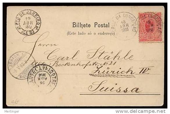 Brazil Brasilien 1903 MADRUGADA Postcard Sao Paulo PONTE GRANDE - Lettres & Documents