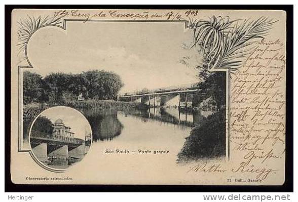 Brazil Brasilien 1903 MADRUGADA Postcard Sao Paulo PONTE GRANDE - Brieven En Documenten