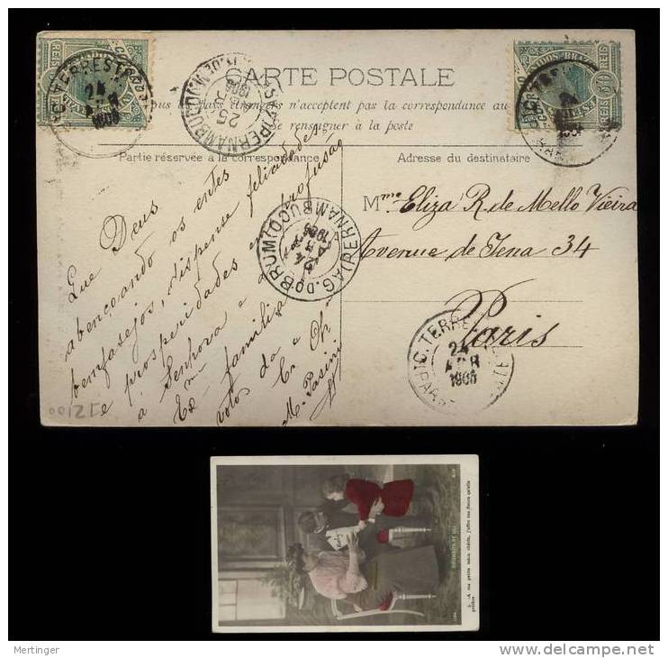 Brazil Brasilien 1905 Postcard C.TERRESTRA PARAIBA - Briefe U. Dokumente