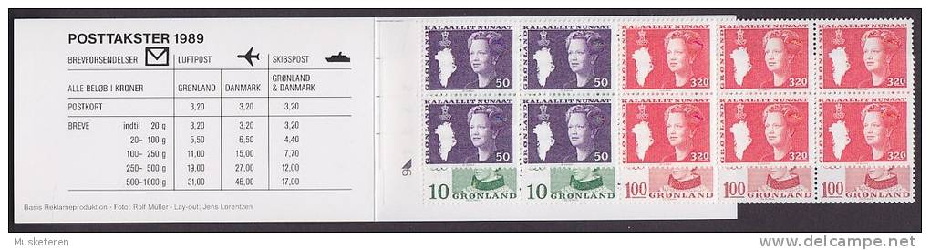 Greenland 1989 MH-MiNr. 1 Königin Queen Margrethe (Cz. Slania) Markenheftchen Booklet (2 Scans) MNH** - Booklets