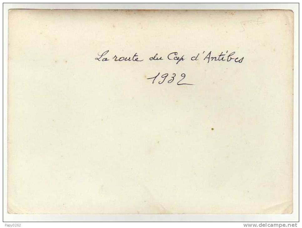720B)- D06 - PHOTO - LA ROUTE DU CAP D´ANTIBES 1932 - Cap D'Antibes - La Garoupe