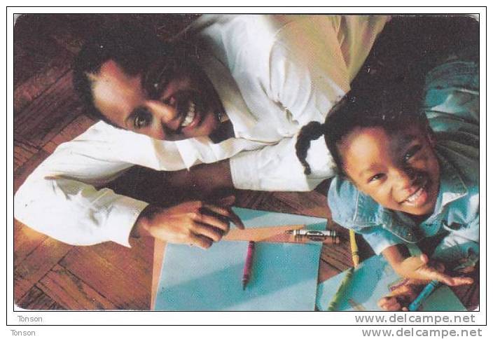 Namibia, NMB-150, Break The Silence, Teacher And Child, 2 Scans. - Namibie