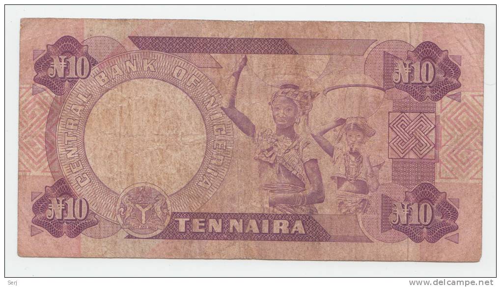 NIGERIA 10 NAIRA 1979-84 VF P 21a - Nigeria
