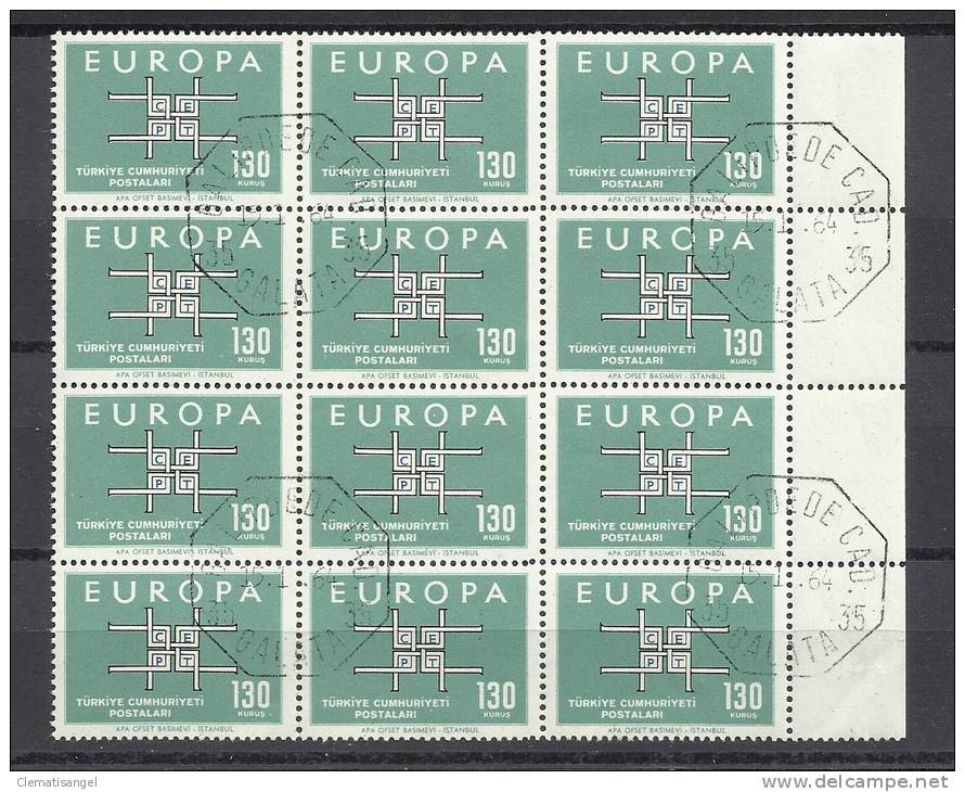 TOP!! TÜRKEI 1889 * EUROPA ZWÖLFERBLOCK * FEINST GESTEMPELT **!! - Used Stamps