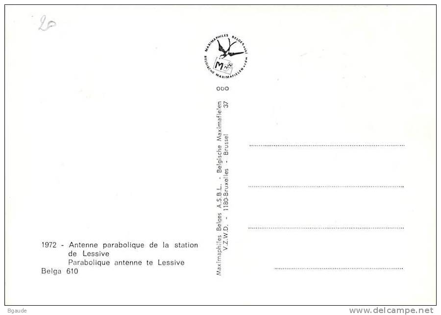 BELGIQUE CARTE MAXIMUM NUM.YVERT 1640 TELECOMMUNICATION - 1971-1980