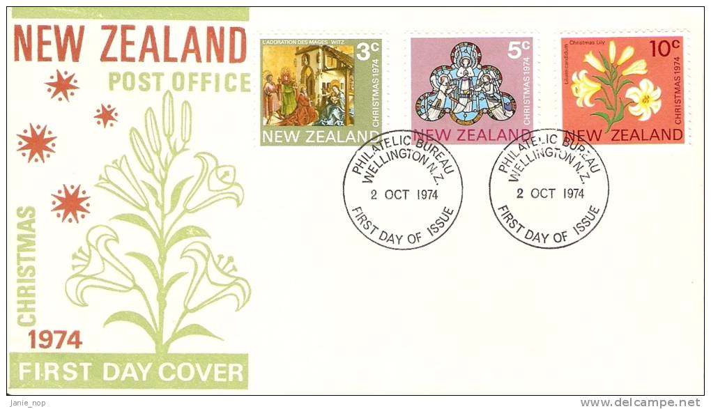 New Zealand 1974 Christmas FDC - FDC