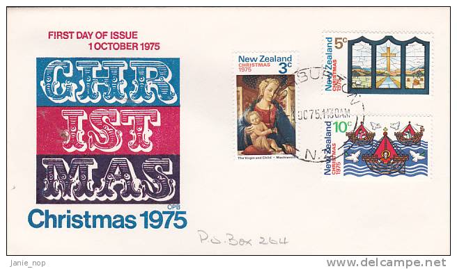 New Zealand 1975 Christmas OPB  FDC - FDC